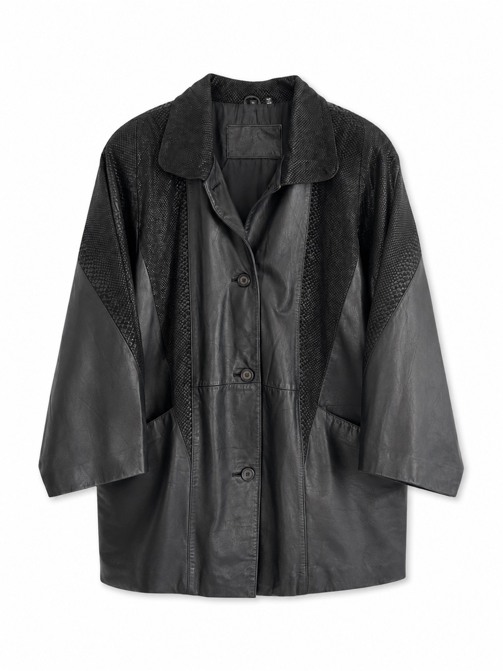 Vintage Jacqueline Ferrar Women Genuine Leather Coat – JC Penney – Sz Large